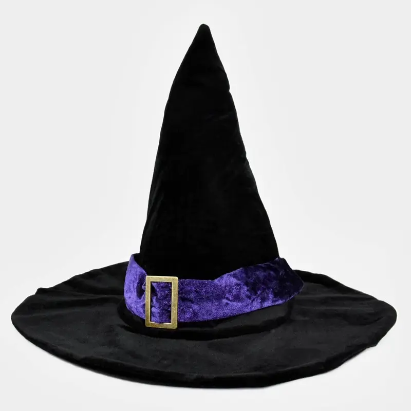 Sombrero de Bruja de terciopelo