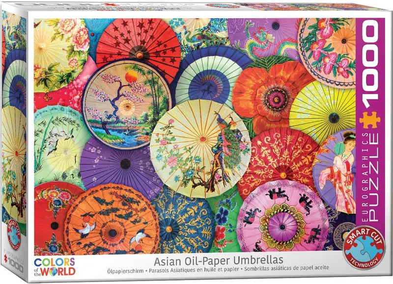 Sombrillas de papel de aceite asiáticas