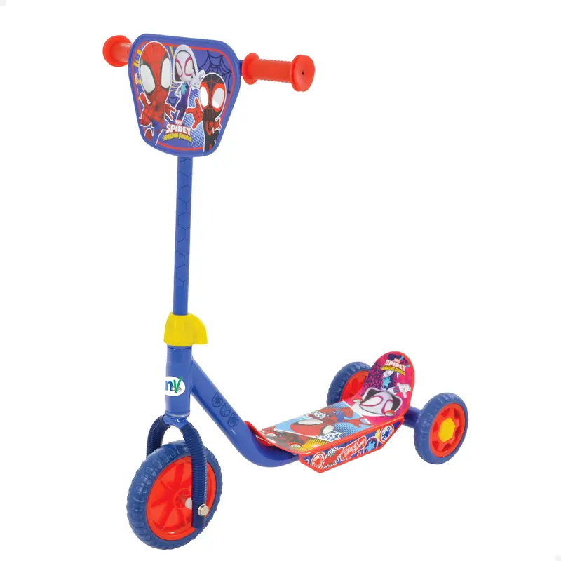 Spidey Patinete 3 ruedas 58x36x65-70 cm máx. 20 kg + 2 años