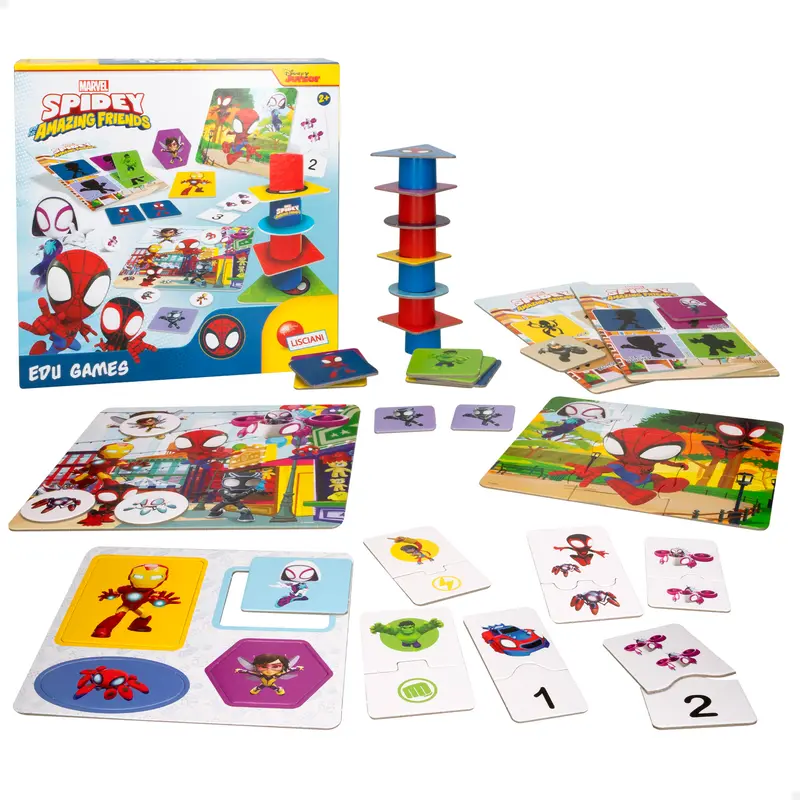 Spidey y su superequipo Juegos de mesa 10 en 1