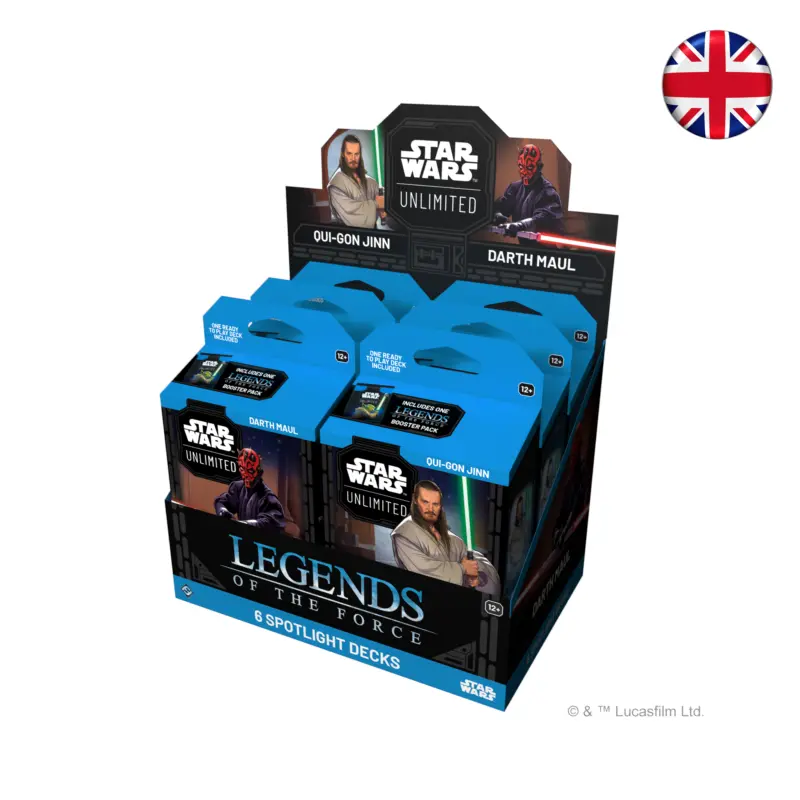 Star Wars Unlimited - Leyendas de la Fuerza - Mazos de inicio (Inglés)