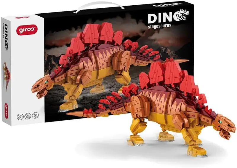 Stegosaurus para Construir 698 pzas. Giros – Kit Dinosaurio Encajes +6 años