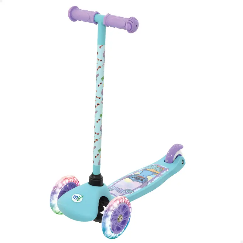 Stitch Patinete 3 ruedas máx. 20 kg con luces