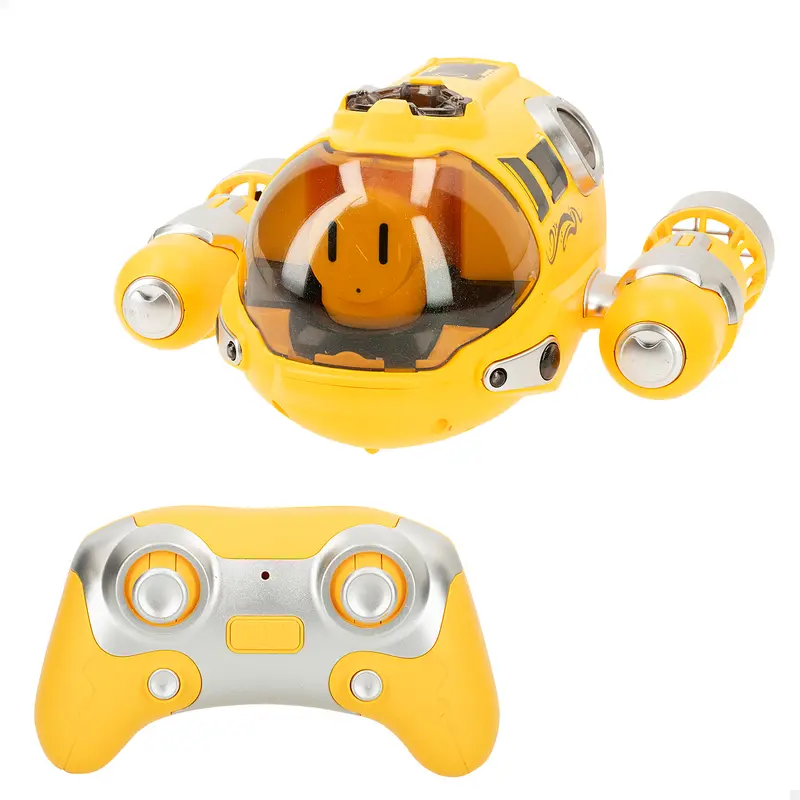 Submarino teledirigido de 17 cm 360º con luces y spray Motor Spray Boat