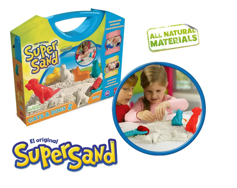 Super sand animales es un kit de arena mágica - goliath 83236