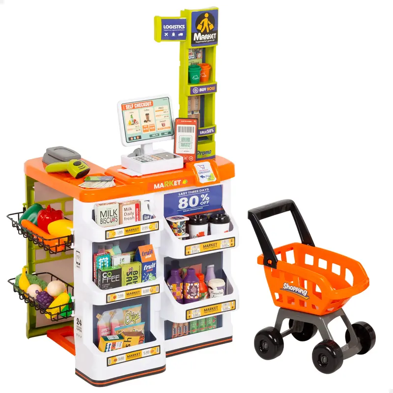 Supermercado juguete con carrito, luz y sonido My Home