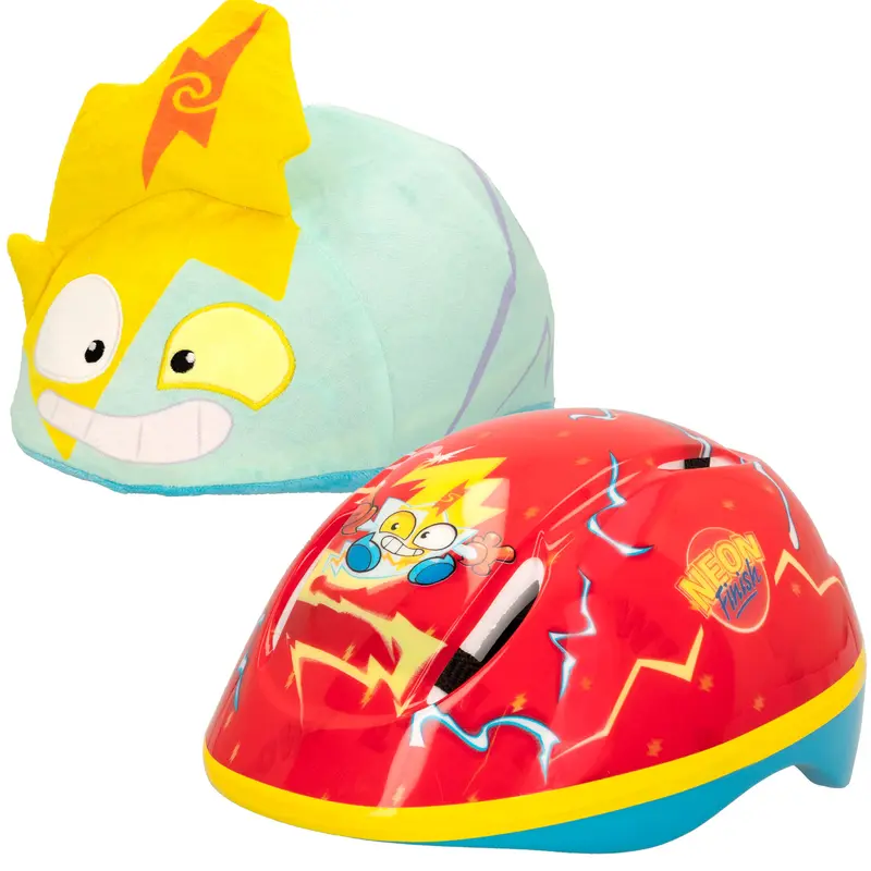 SuperThings Casco con funda 3D Neon Blast
