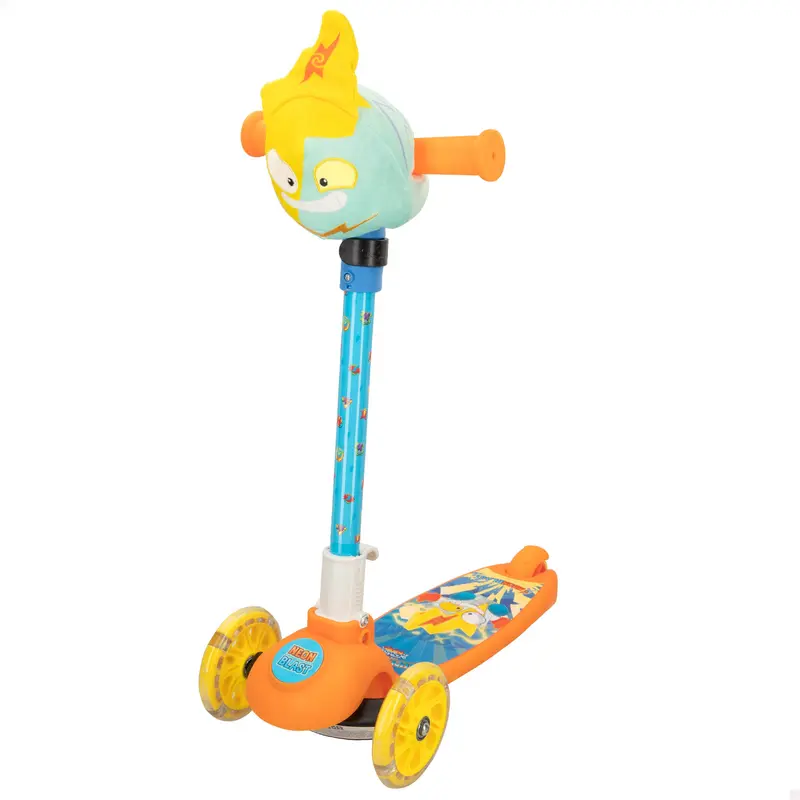 SuperThings Patinete 3 ruedas Neon Blast