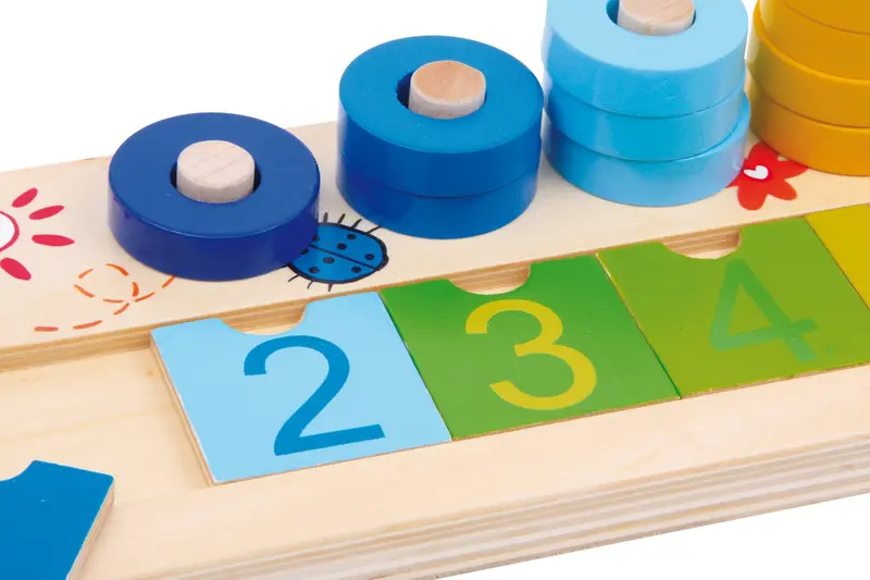 Tablero de Madera para Encajar Colores Formas Números Small Foot