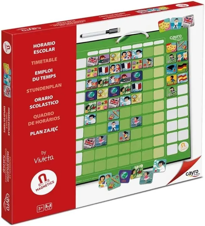 Tablero Magnético Horario escolar - Cayro 884