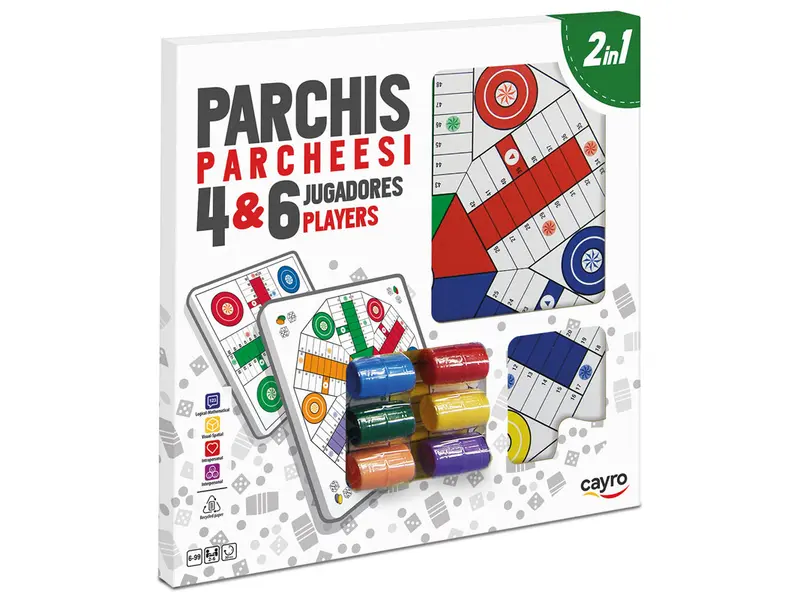 Tablero Parchís 4 y 6 Jugadores - Cayro