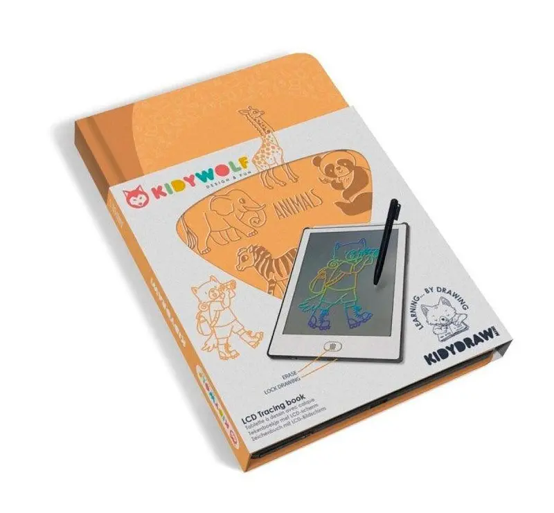 Tableta portátil de dibujo ANIMALES KIDYDRAW MINI
