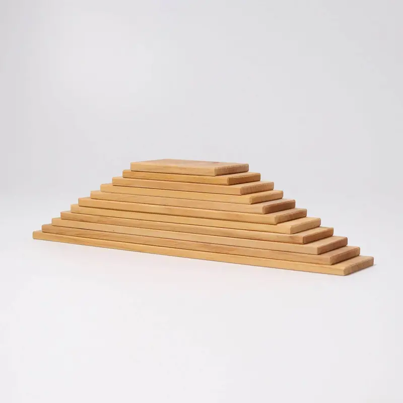 Tablones de madera natural para Arco Iris Waldorf