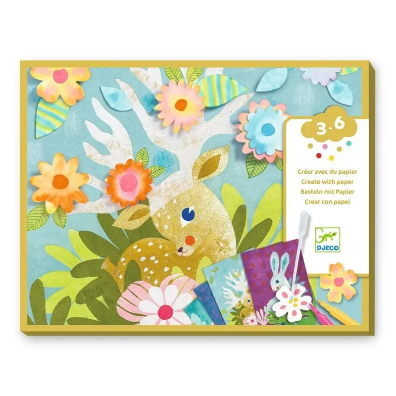 Taller de pintura con agua y papel secante