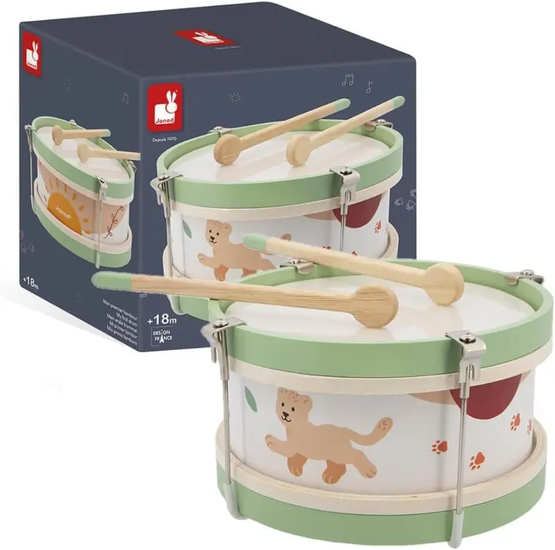 Tambor infantil de madera Sunshine - Janod J07617