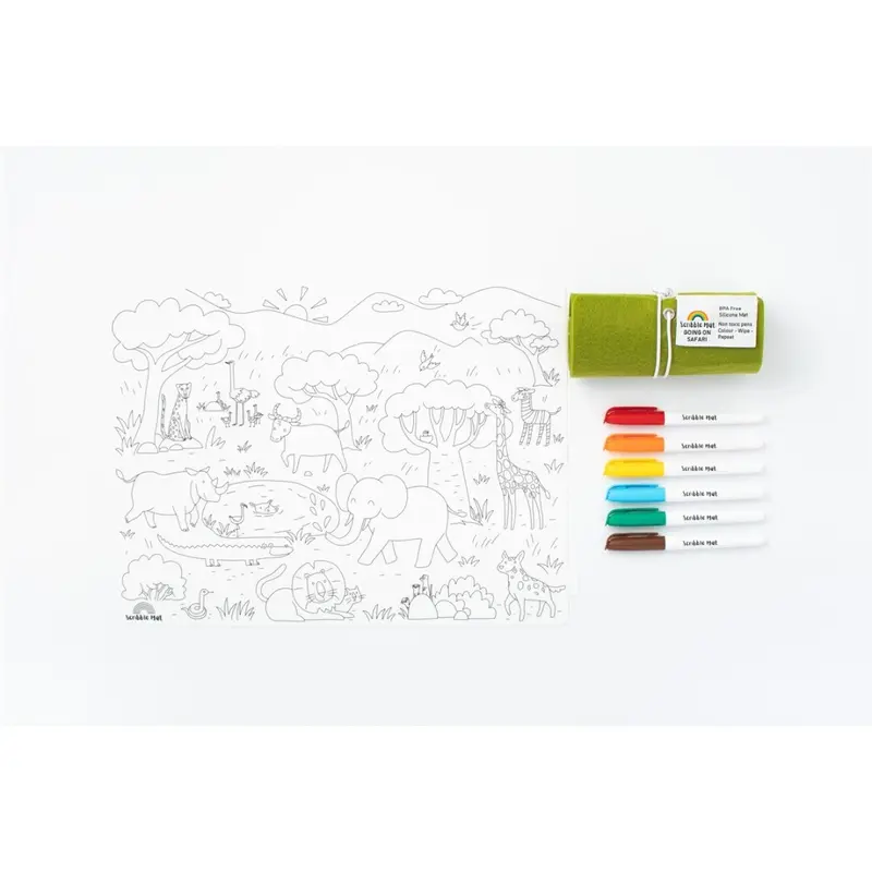 Tapete reutilizable para colorear