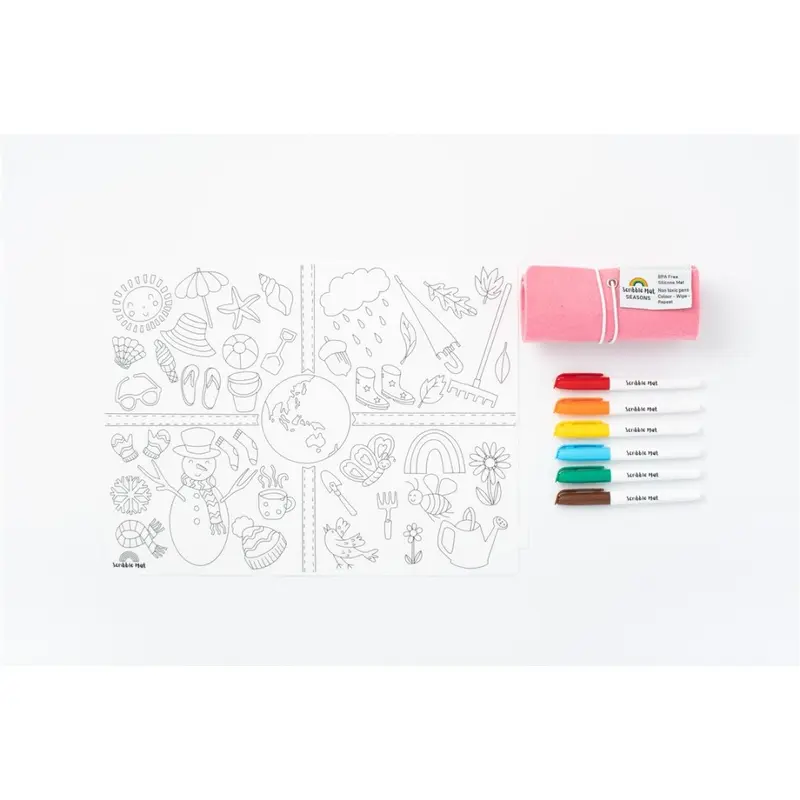 Tapete reutilizable para colorear