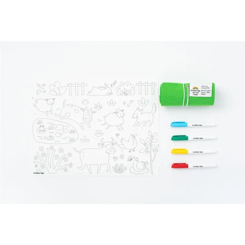 Tapete reutilizable para colorear