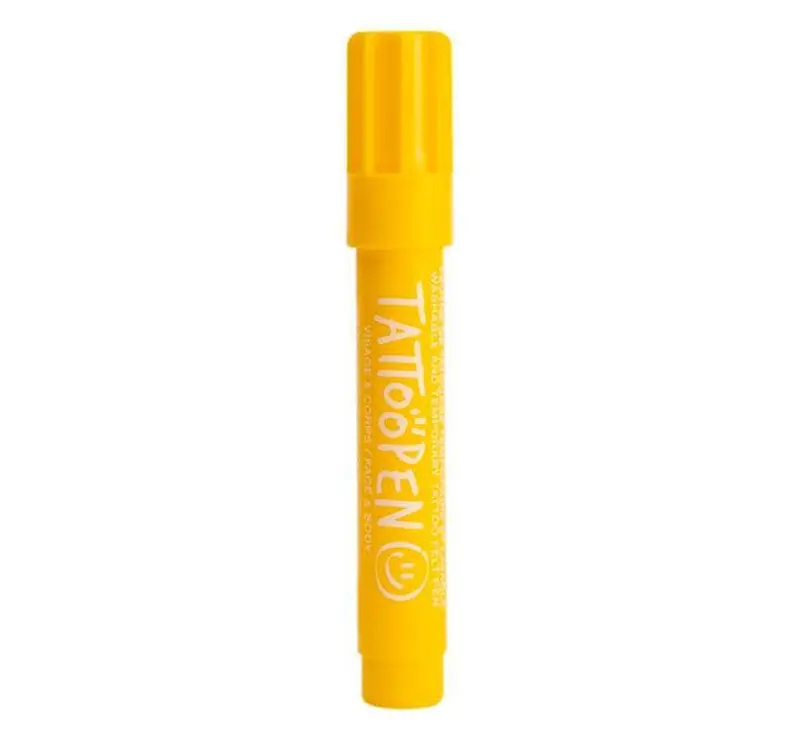 Tattoopen Rotulador para dibujar en la piel Amarillo
