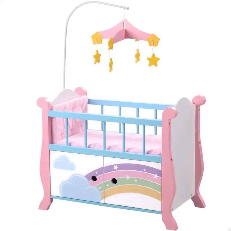 Teamson Cuna para muñecas de madera