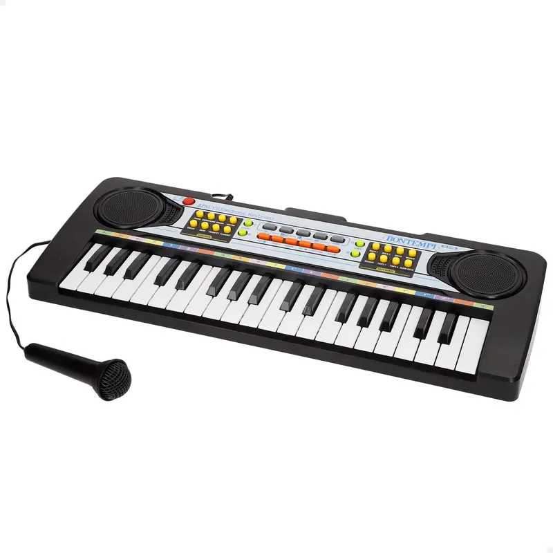 Teclado piano electrónico con micrófono 37 teclas para niños Bontempi