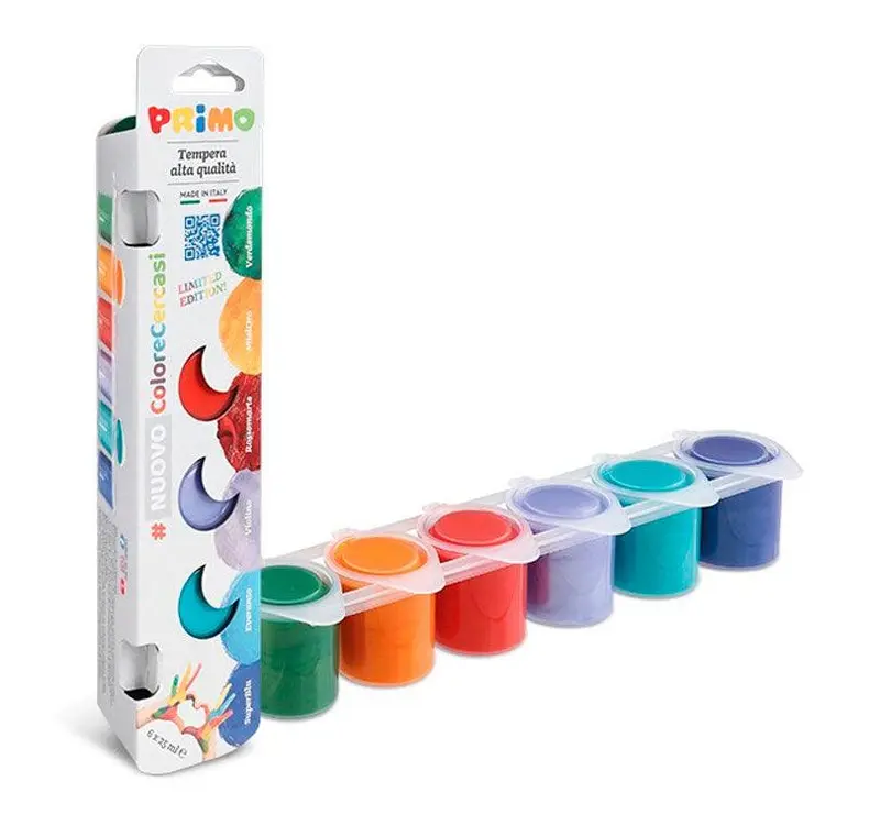 Témpera para pintar 6 colores ESPECIALES