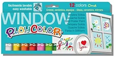 Tempera sólida para cristal - Playcolor