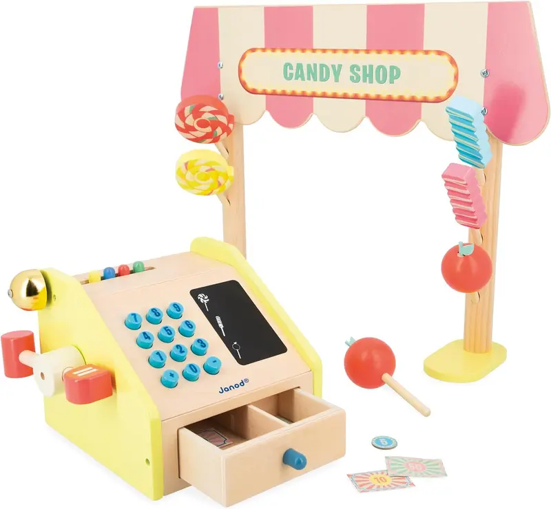 Tienda de Golosinas - Caja Registradora - Cocina y Accesorios - Janod 03350