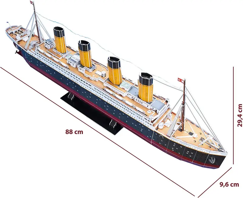 Titanic con led puzzle 3D grande - WorldBrands L521H
