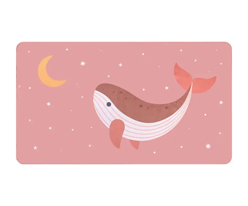 Toalla Playa Microfibra Whale Pink