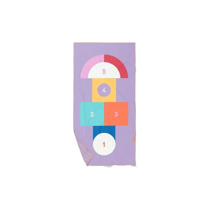 Toalla reversible microfibra Juego Rayuela