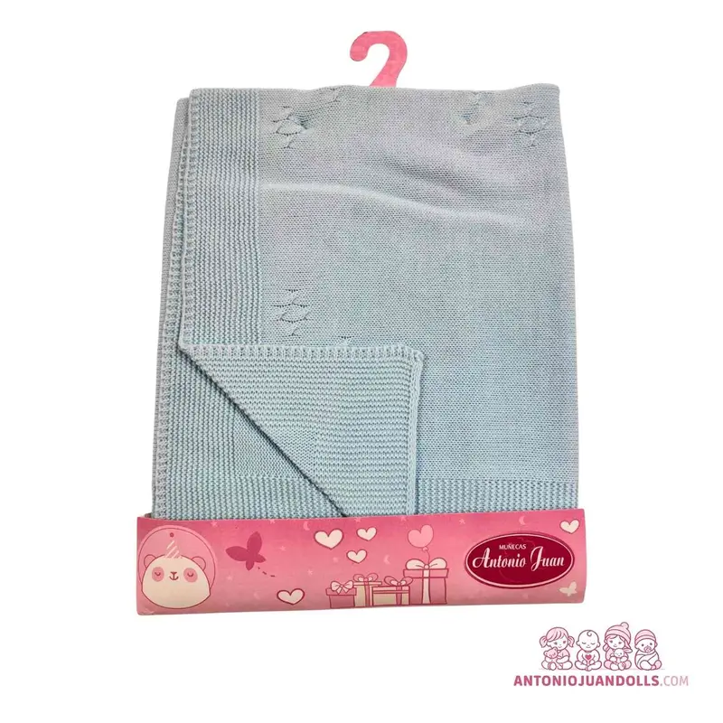 Toquilla Punto Gris Estrellitas Muñecas - Tejido Tricot (91060-7)
