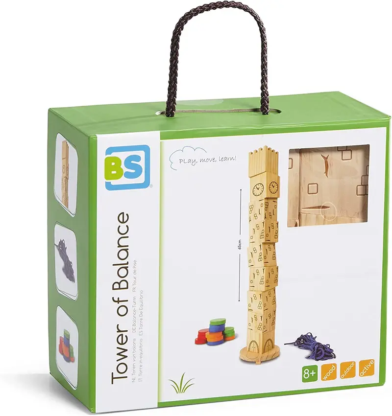 Torre de equilibrio de madera - Buiten Speel GA232
