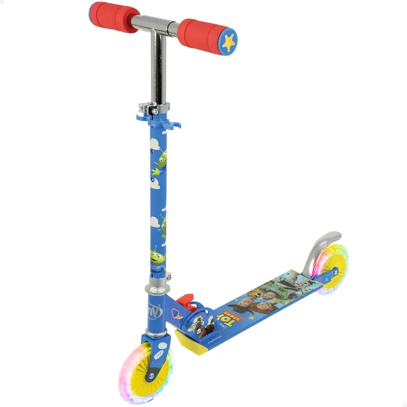 Toy Story Patinete plegable 2 ruedas con luces