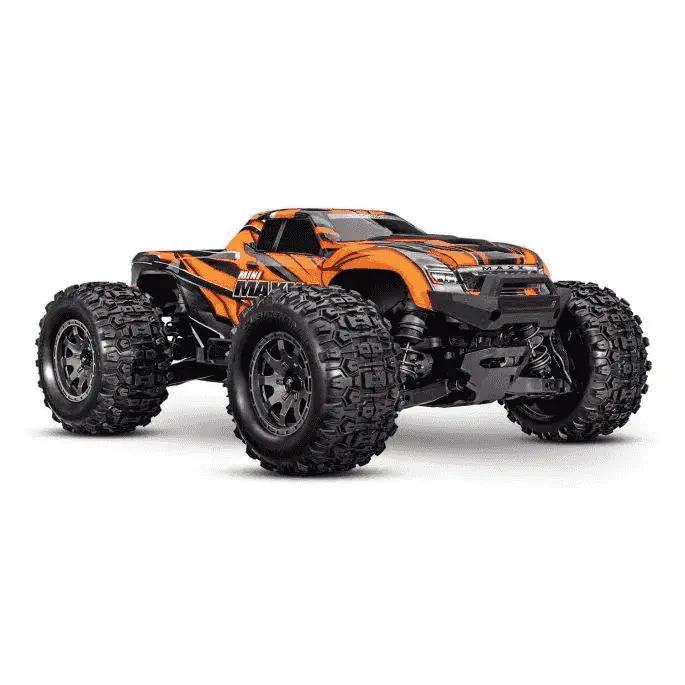 Traxxas Mini Maxx BL2S Naranj+Bat y Carg