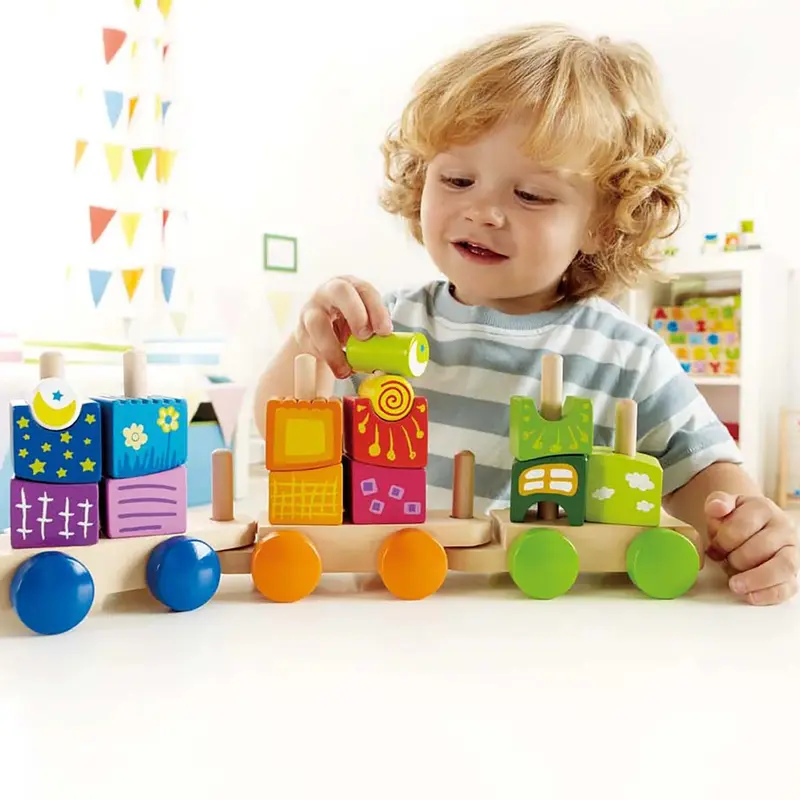Tren Bloques Fantasía de Madera- Hape E0417