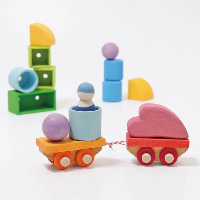 Tren de madera modular para construir