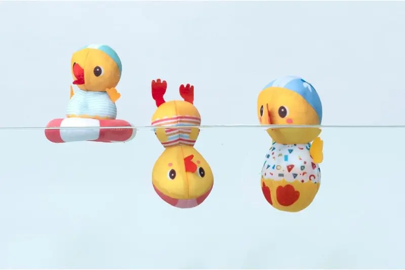 Tres Patos Junto al Agua – Juego de Baño Lilliputiens | +9 Meses