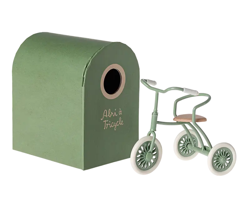 Triciclo para ratoncito Verde - Maileg