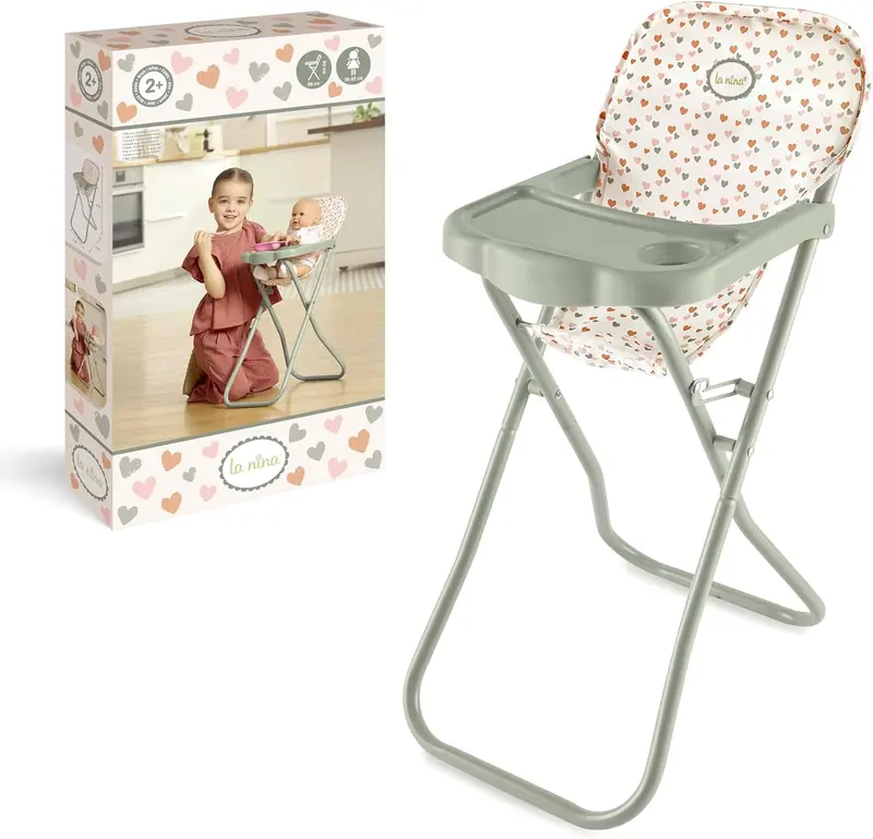 Trona Amanda Corazones - Plegable para Muñecas 36-52cm (1121000285)
