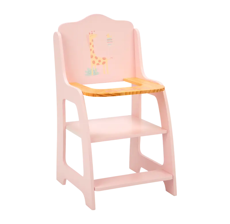 Trona Silla de Comida Colección Nature para Muñecas Arias de Madera | Ref. 21585