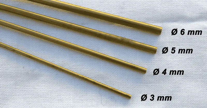 Tubo de Laton 6 mm x 5.1 interior x 1 mt
