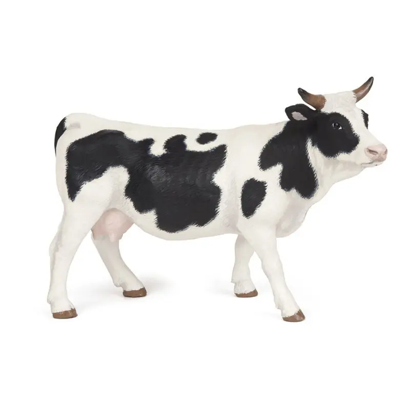 Vaca negra y blanca