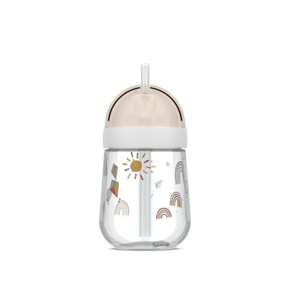Vaso con Pajita Mio 300ml Arcoiris - Little Dutch