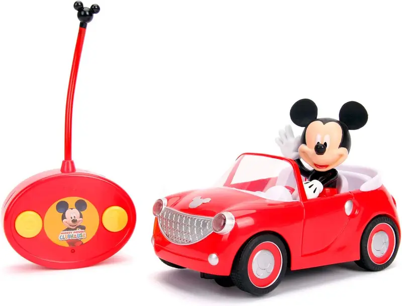 Vehículo radiocontrol mickey roadster color rojo - jada