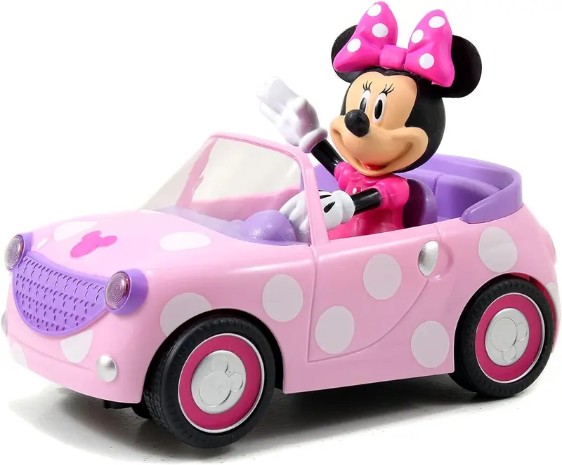 Vehículo radiocontrol minnie roadster color rosa 19 cm - jada