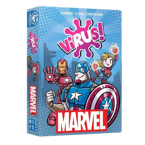 Virus Marvel, Juego de Cartas de Estrategia Marvel para 2-6 Jugadores, desde 8 Años
