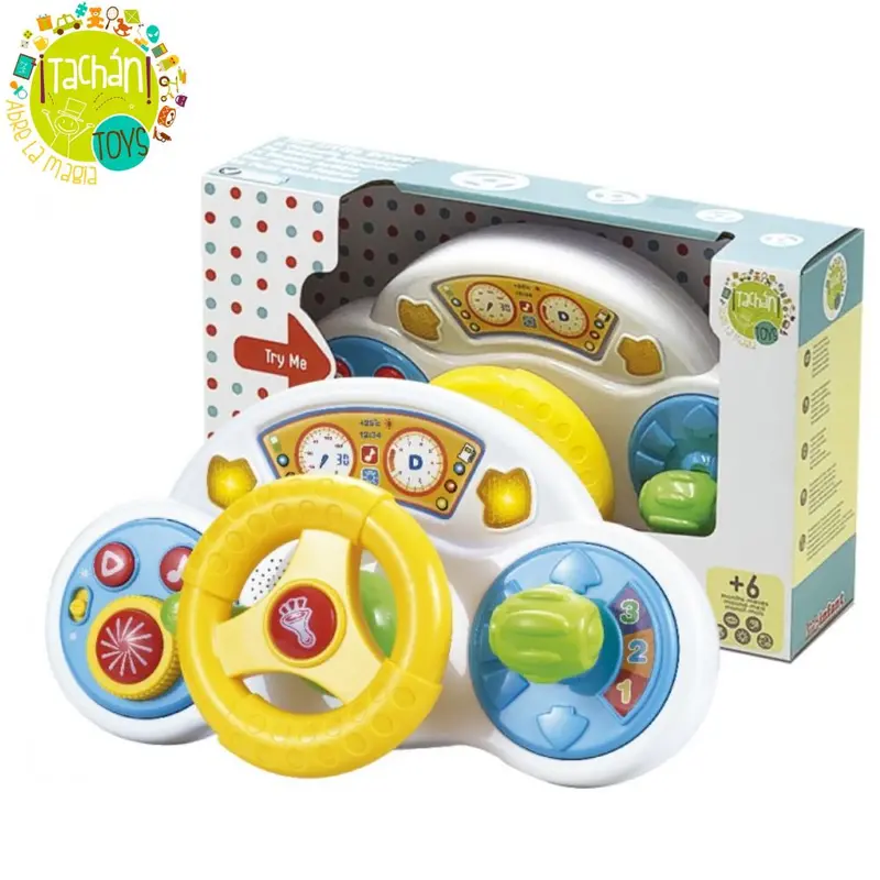 Volante infantil actividades bebé con luces y sonidos Tachan