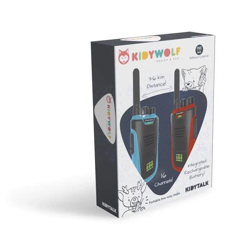 Walkie Talkie Rojo/Azul - Kidywolf