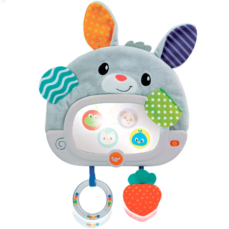Winfun Espejo para cuna interactivo con luz y sonido